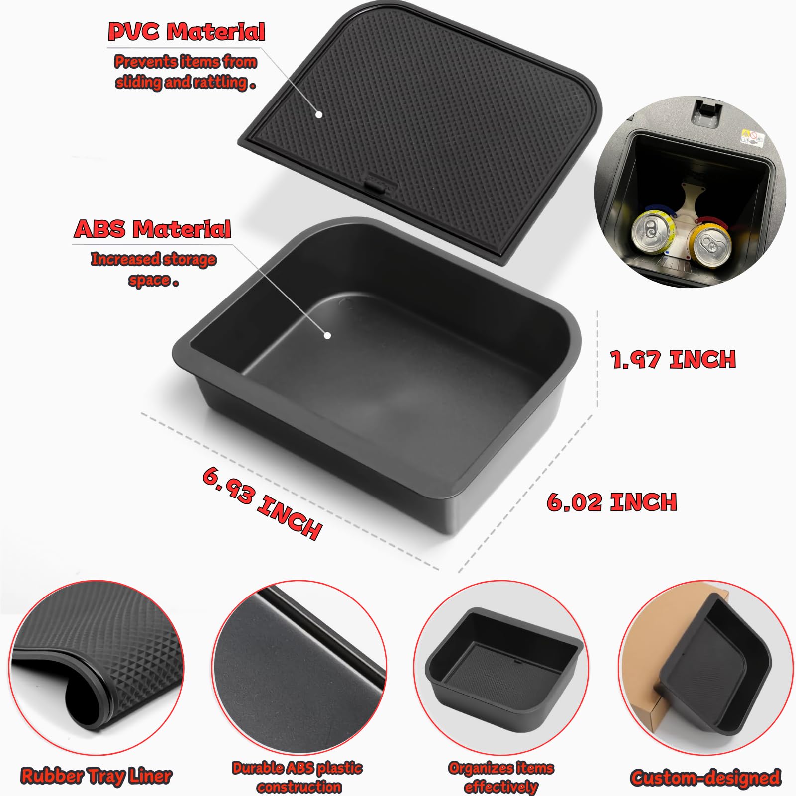 Amazon.com: Center Console Organizer Cool Box Tray for 2026 2025