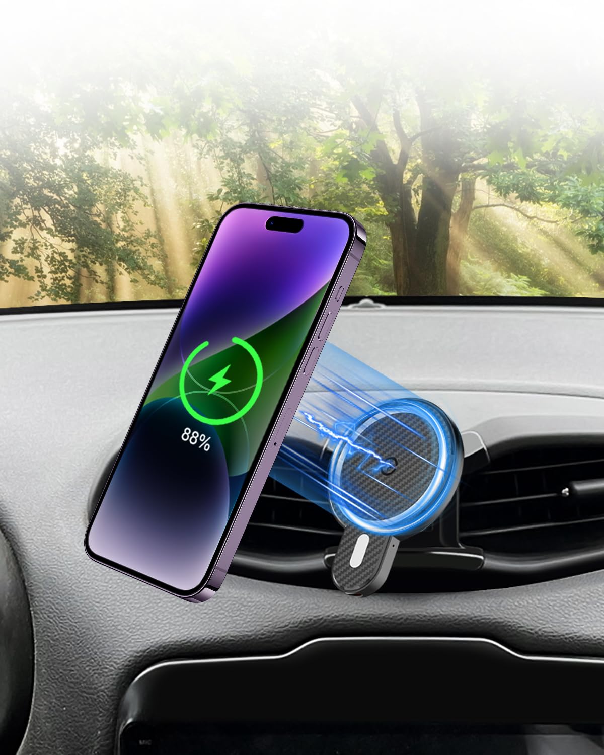 PZK Car Phone Mount for Jeep Renegade 2015 2016 2017-2023 2024 Accessories Custom Air Vent Car Phone Holder