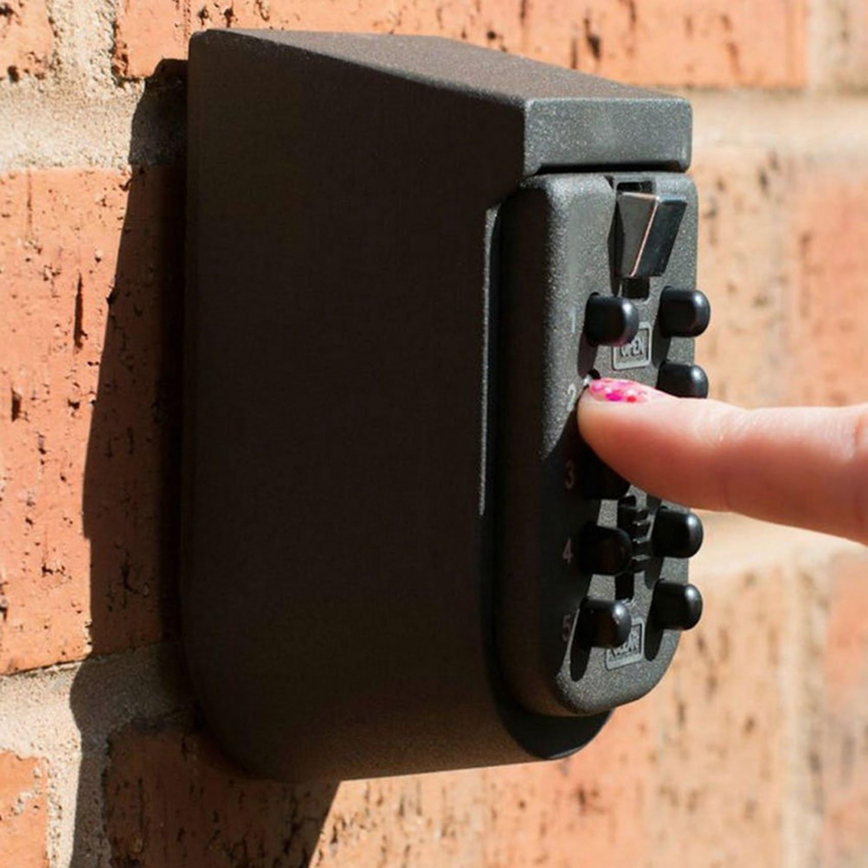 Wall-Mounted Key Safe for Home Use, 2-Pack with 10-Digit Lock