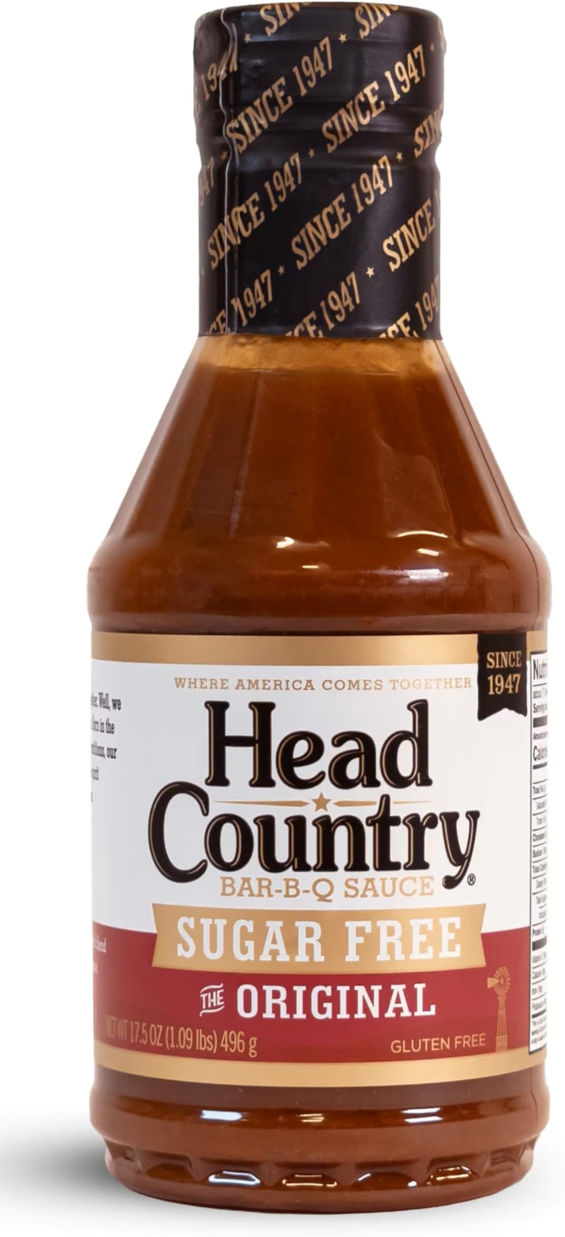 Sugar Free BBQ Sauce, Original | 17.5 Ounce | Sweet & Savory Championship Barbeque Sauce For Chicken, Pork, Ribs & Burgers