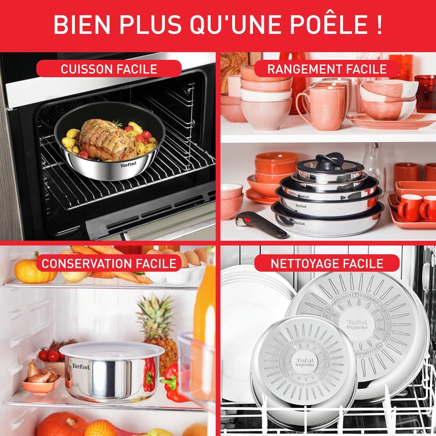 Set poêles et casseroles L896SD04