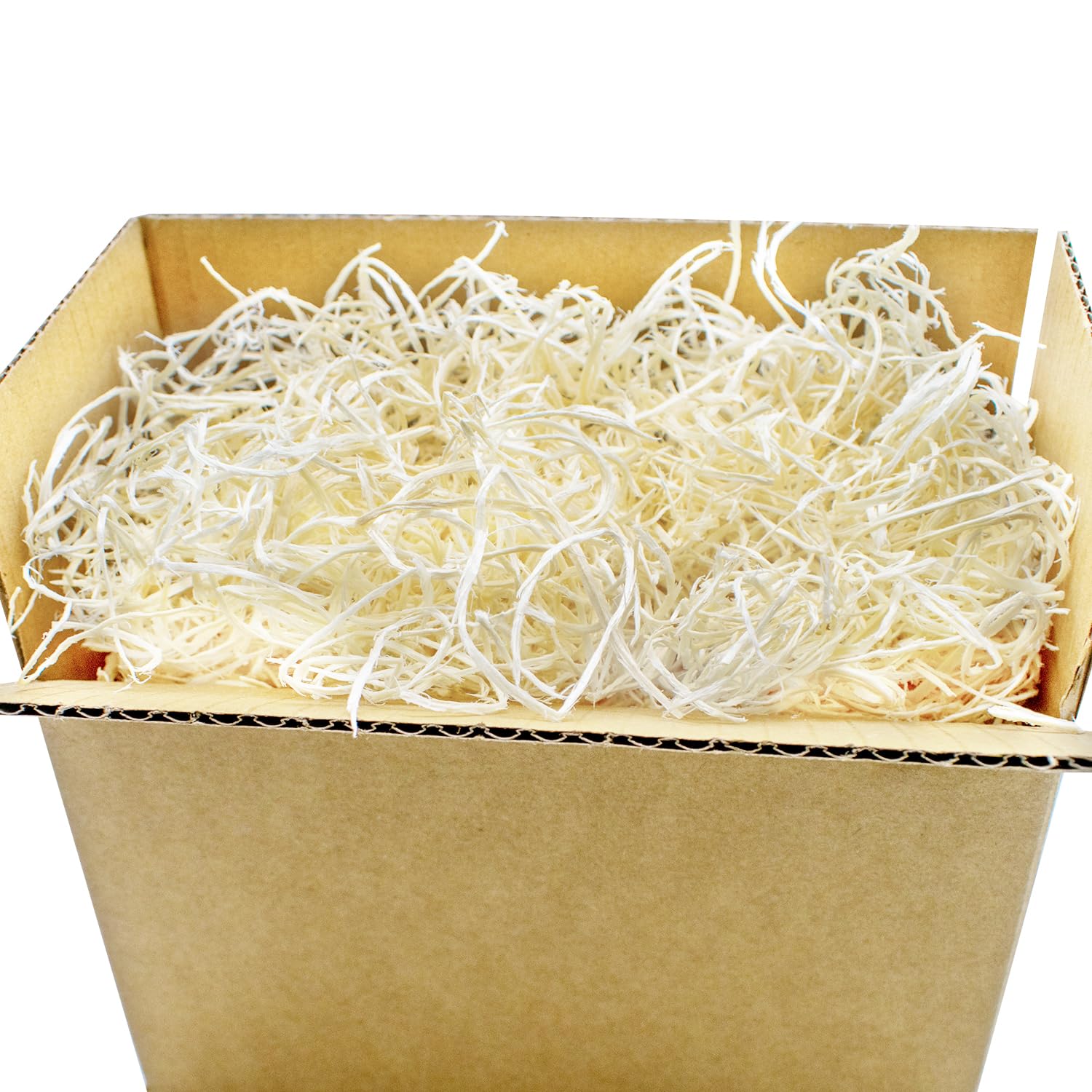 4.5 oz Natural Aspen Wood Excelsior, Aspen Wood Wool for Basket Filler, Gift Decoration, Soil Cover, Crafts Protection | Natural Color and Smell