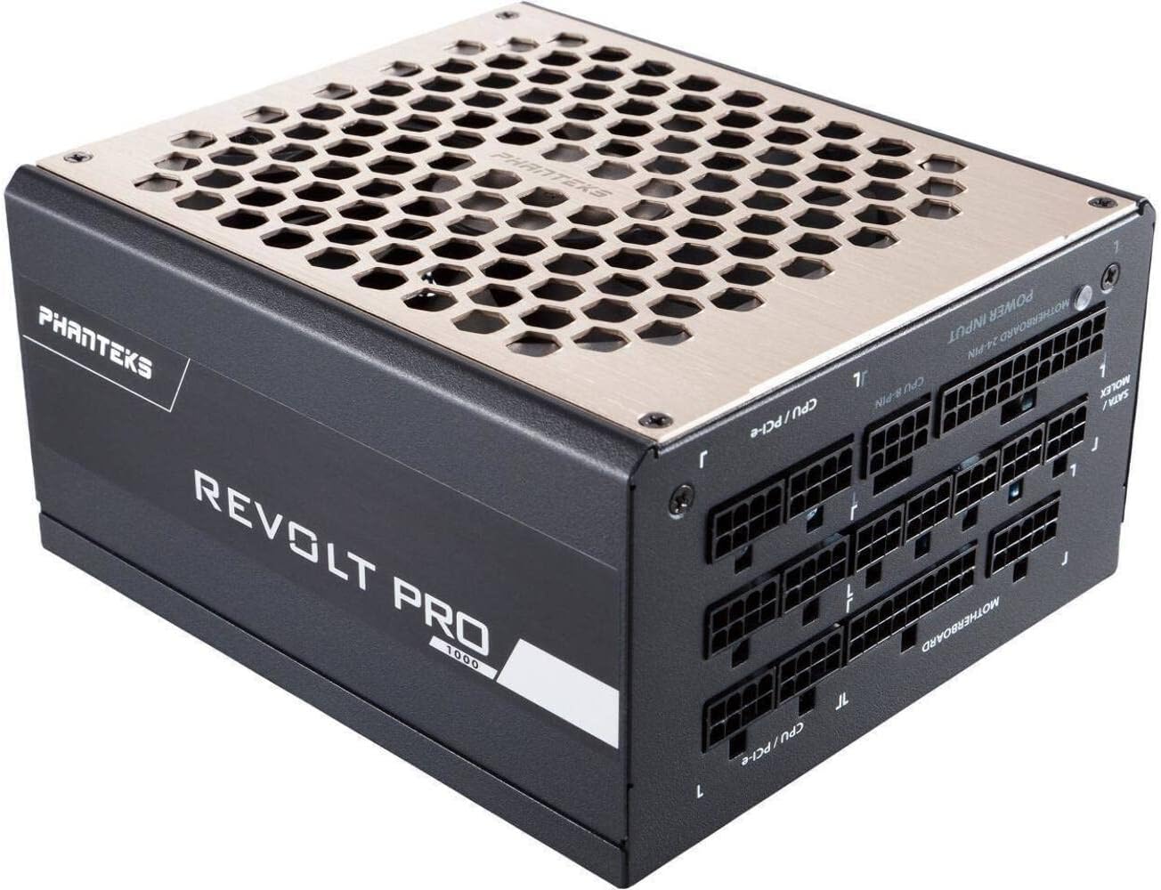 Phanteks (PH-P1000GC) Revolt Pro Series, 80PLUS Gold, Fully Modular, Patented Power Combo Technology, 1000W ATX Power Supply