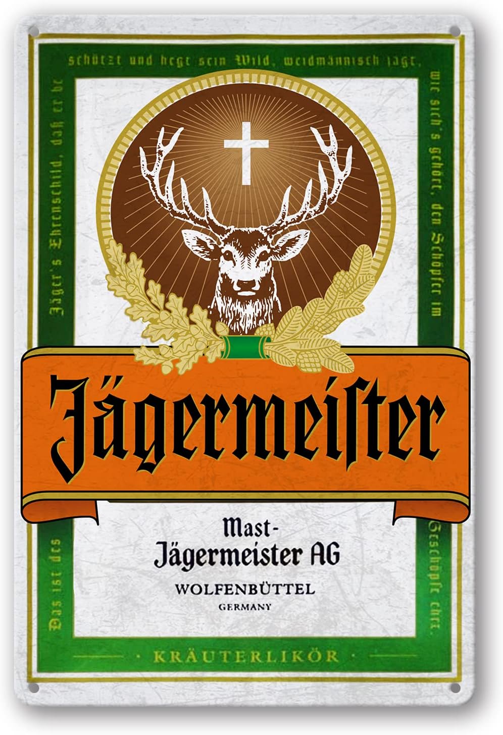 - Agermeister Metal Tin Signs Cafe Pub Bar Plaque Nightclub Tin Sign 8x12 Inch