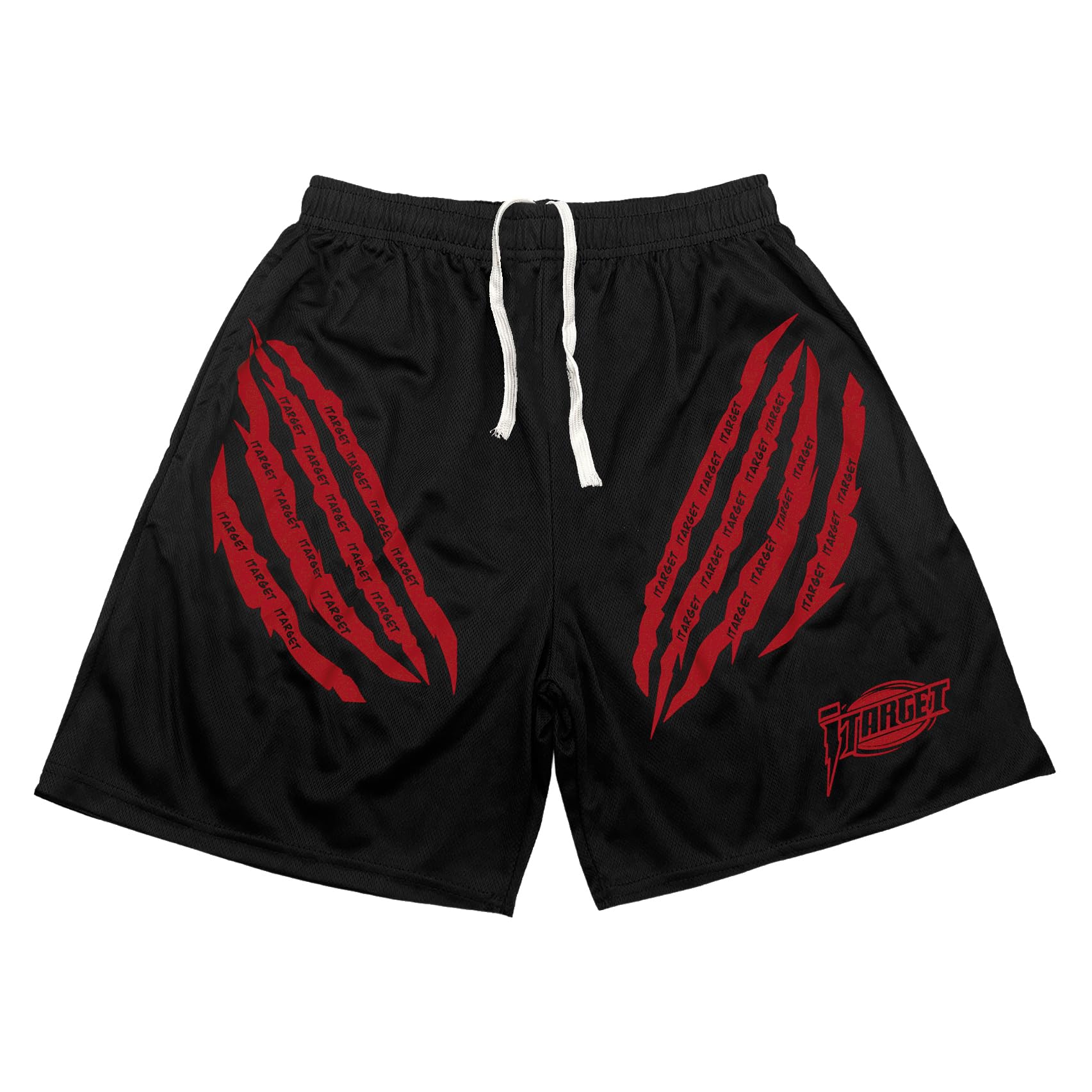 DIOTSR Mens Graphic Shorts Casual Flat Front Shorts Cool Streetwear Designer Shorts Drawstring Summer