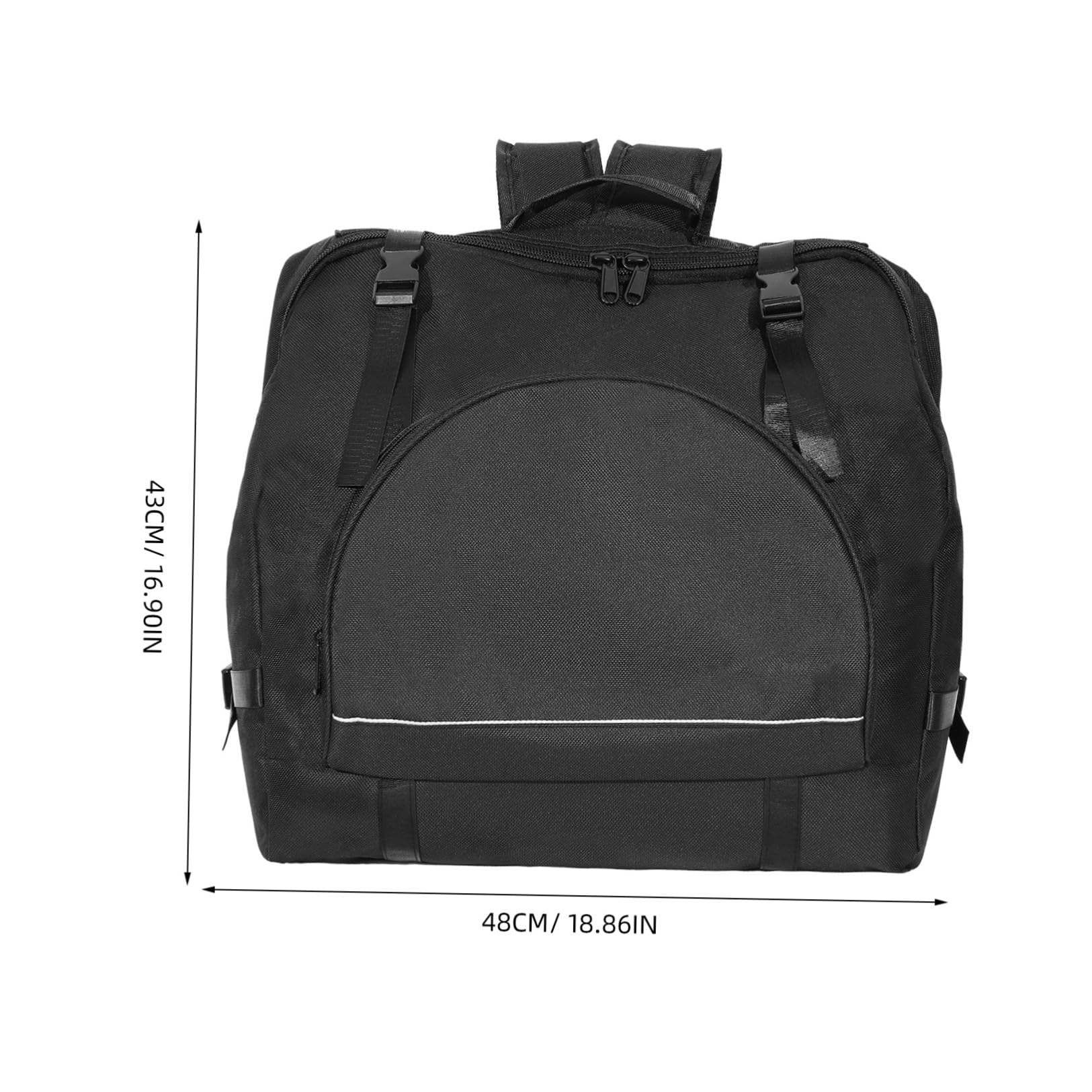 Borsa per Organetto Oxford Nero, Design Capiente Spallacci Regolabili, Zaino Ammortizzato per Studi Musicali