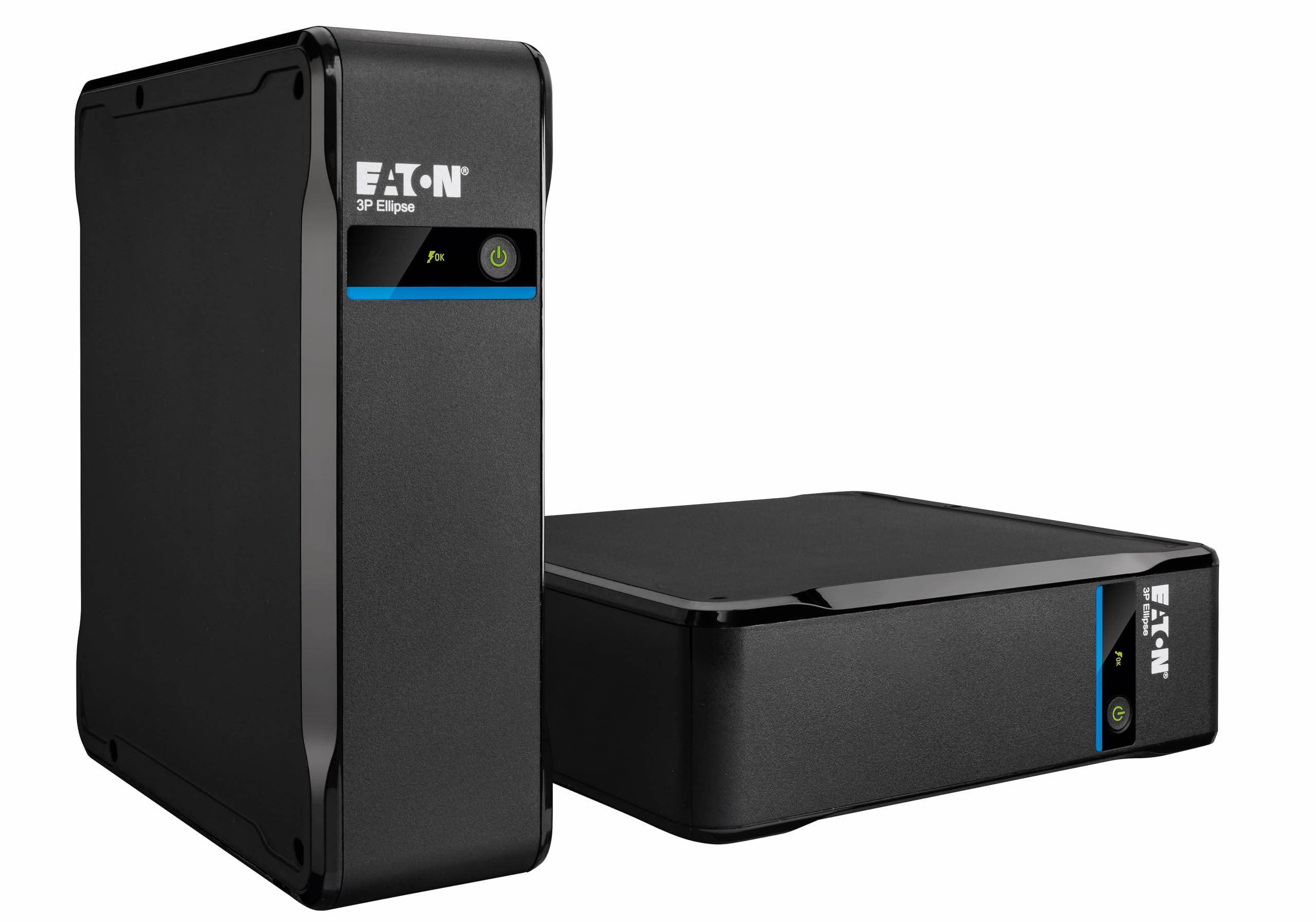 Eaton Série Ellipse – Onduleur 3P700F – 700VA/420W, 4 Prises FR, Protection Batterie + surtension, Design Compact et Silencieux, Protection Foudre, Noir (B0F9YRH8BK)