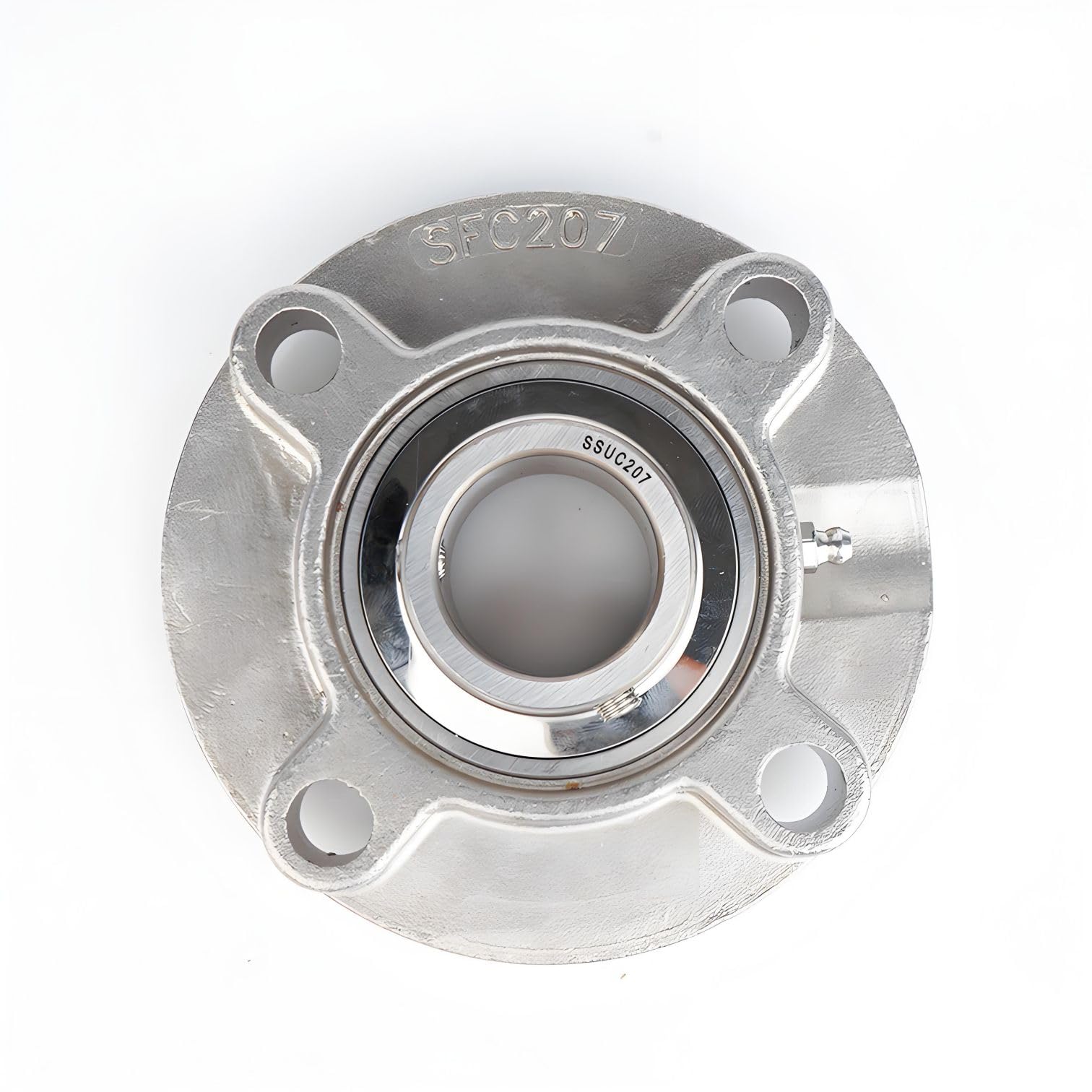 UCFC-Serie Cuscinetti a supporto montati,alloggiamenti in acciaio inossidabile 304,cuscinetti lineari a sfere/blocchi di avvolgimento autoallineanti (Cuscinetto inox 420,UCFC207)