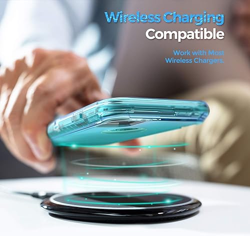 Vista 6 de ORIbox - Funda compatible con iPhone XR, resistente a los golpes, anticaídas, transparente