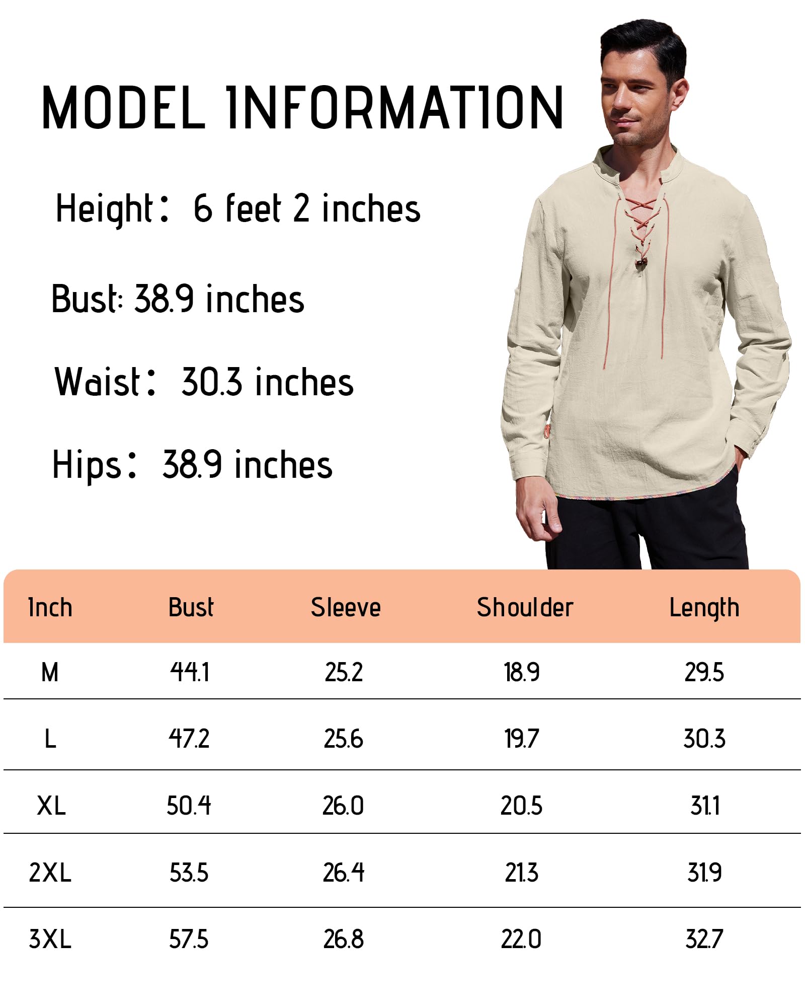 YAOHUOLE Camisa de lino y algodón para hombre, manga larga, disfraz medieval renacentista, casual, steampunk, camisa Ghillie escocesa, ropa gótica victoriana