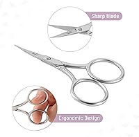 Vista 4 de Mr. Pen - Tijeras de bordado curvas, 3.5 pulgadas, tijeras de bordado pequeñas