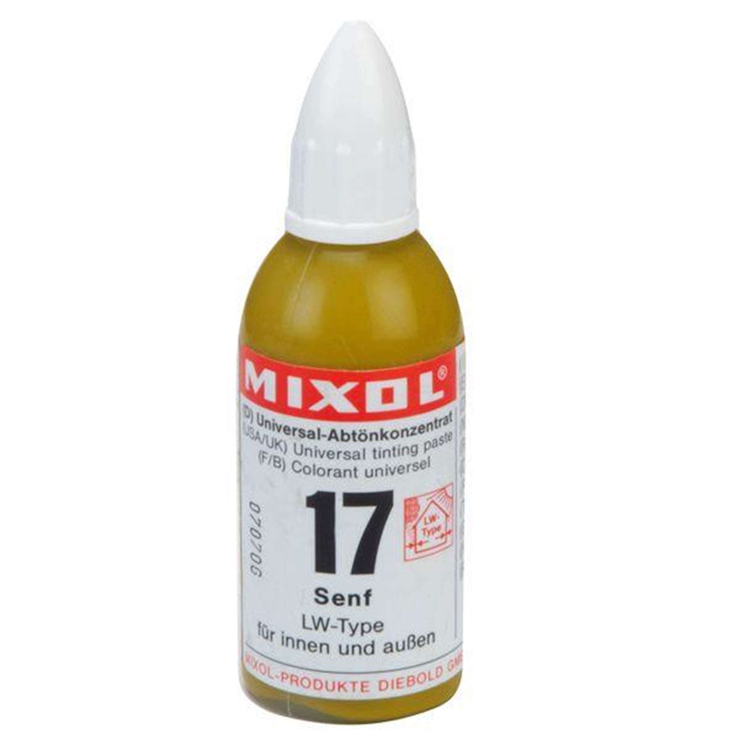 Mixol Stainer Mustard Green/Yellow 20ml Highly concentrated water or oil liquid