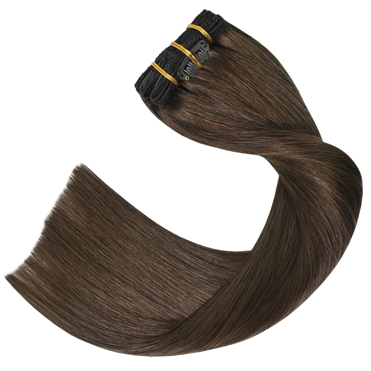 DARK BROWN 7 PEICE CLIP INS *NWT* 14 main image 3