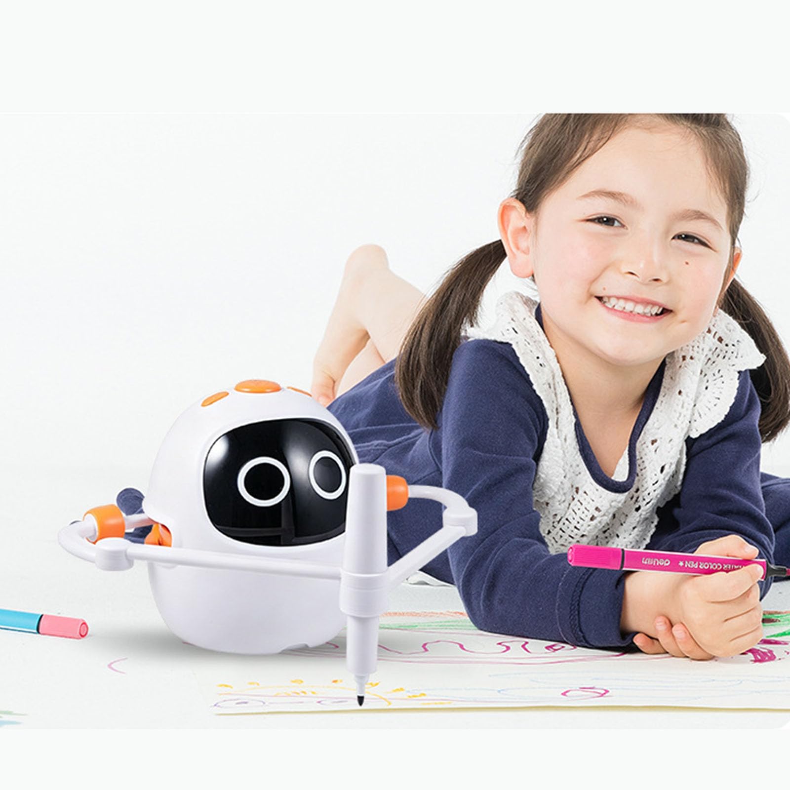 Robot de Dibujo Inteligente Creativo, Pintura educativa temprana, Herramienta de Aprendizaje Divertida, máquina de Dibujo interactiva por Voz, niño y niña