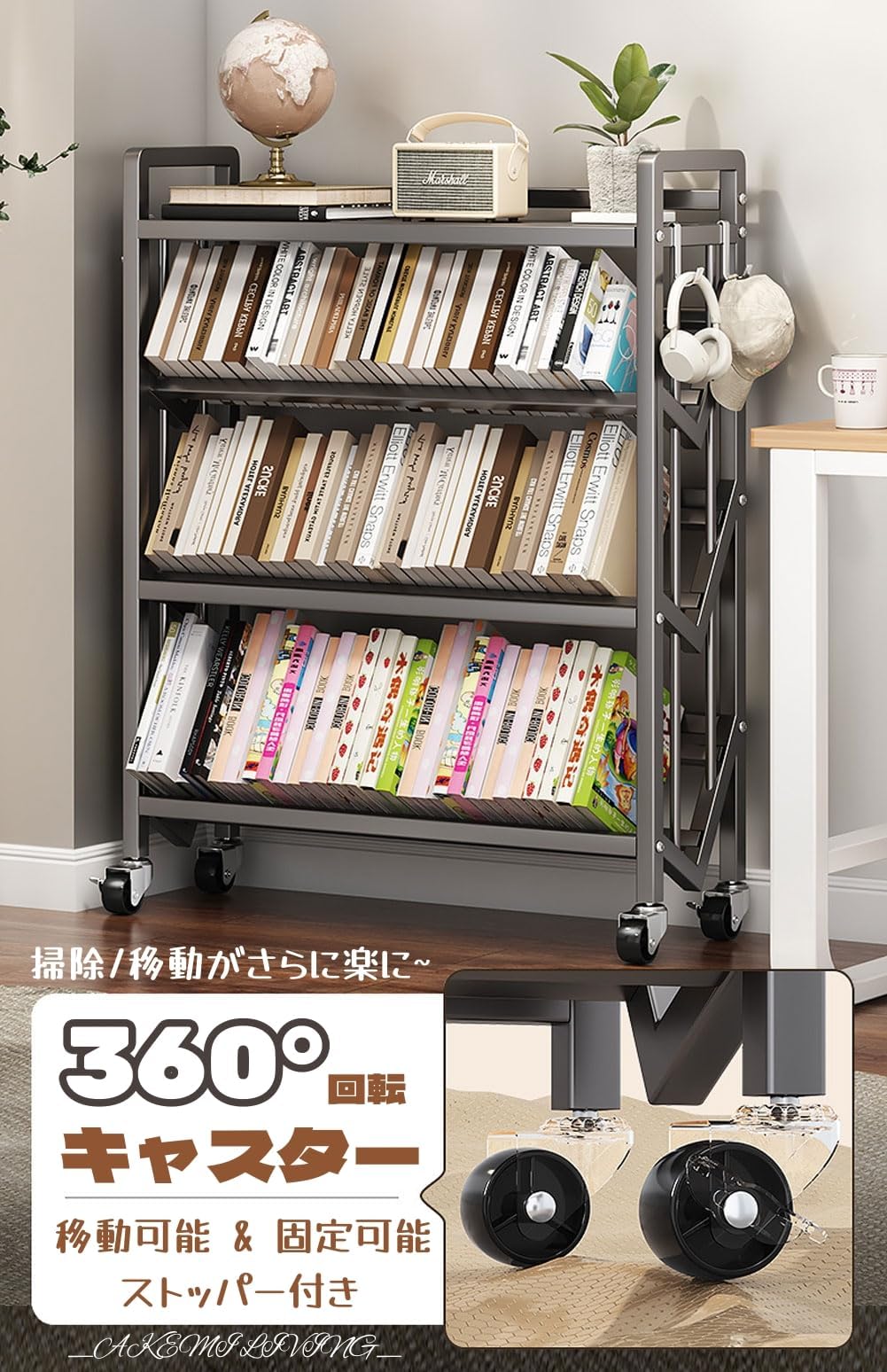 Amazon｜QQsugerファイルラックファイル壁付き本棚2段A 4サイズ