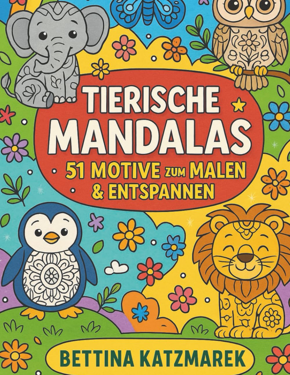 Tierische Mandalas 51 Motive zum ausmalen & entspannen: 51 Motive zum Malen & Entspannen