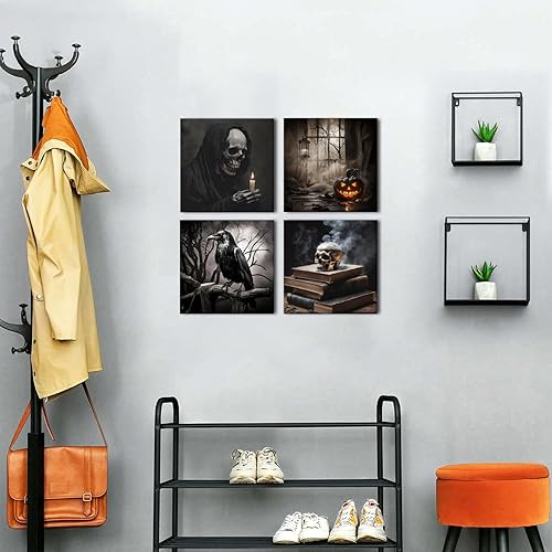 Miniatura 129 de Decoración rústica de cabaña, arte de pared de oso de vida silvestre, bosque, guardería, águila, lobo, alce, ciervo, imágenes para sala de estar,