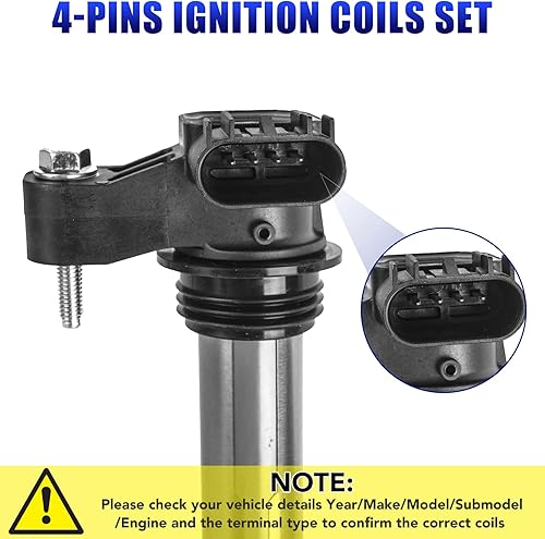 Miniatura 4 de Juego de 6 bobinas de encendido y bujías para GMC Acadia Terrain Chevy Traverse Impala Equinox Malibu Cadillac SRX Buick Enclave 2010 2012 2013 2014