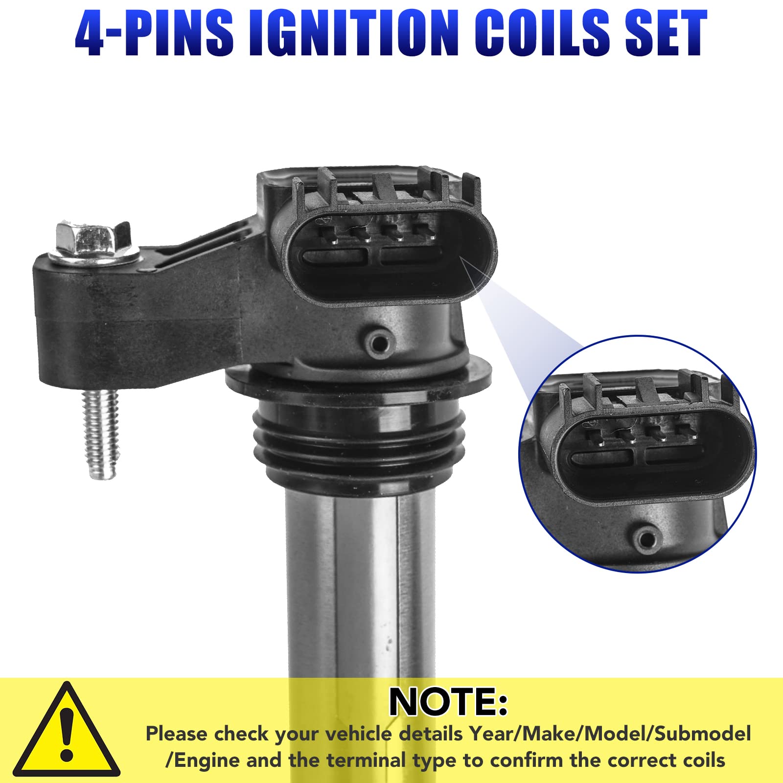Performance Ignition Coil & Spark Plug Set For 2012-2017 Toyota Camry 2.5L (AUTO ELITE PLUS) 7 thumbnail image