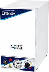 Mega Bell, Estufa esterilizadora para manicure e pedicuri uso profissional, Exterilix, Com Inmetro, Bivolt, 4,2 Litros, Branca