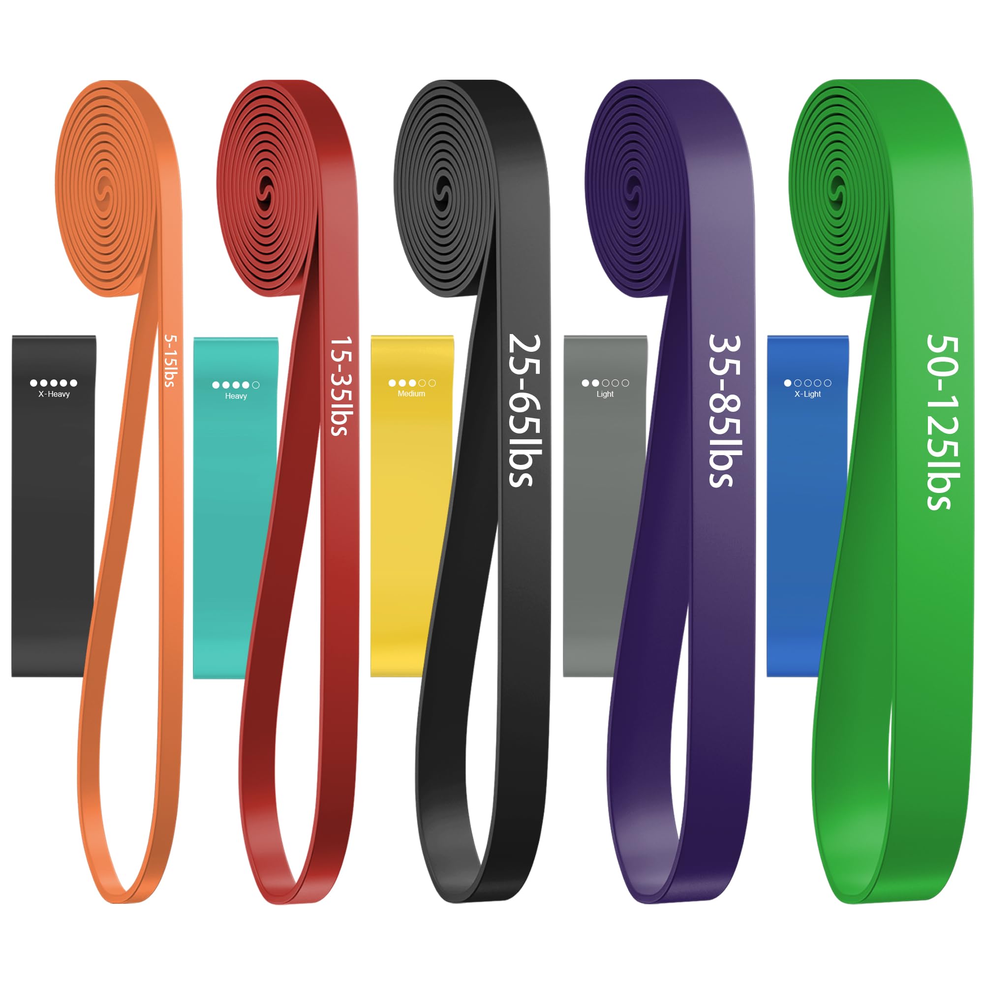 Resistance Bands, Pull Up Assist Bands - Workout Bands, Exercise Bands, Long Resistance Bands Set for Working Out, Fitness, Training, Physical Therapy for Men Women — Amazon image 16
