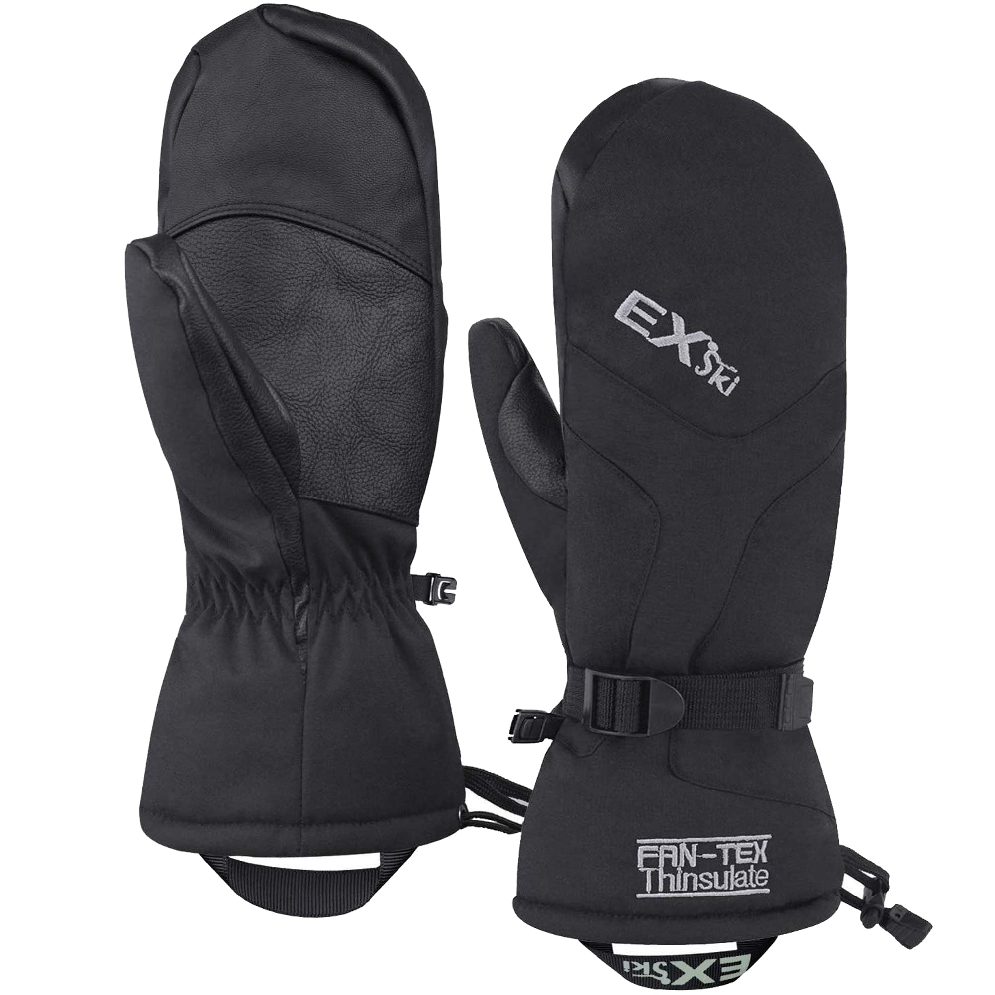 EXskiWarm Ski Mittens for Men Women, Waterproof Thermal 3M Thinsulate Winter Gloves for Extreme Cold Weather Snowboarding Snowmobiling