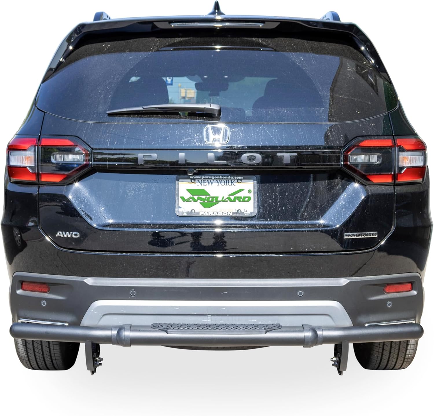 Vanguard Black Powdercoat Pintle Rear Bumper Guard | Compatible with 22-26 Acura MDX / 23-26 Honda Pilot