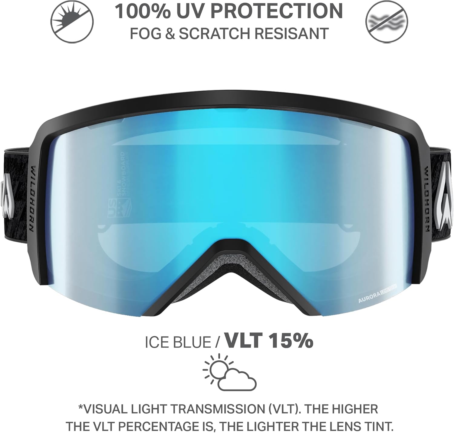 Wildhorn Cristo Ski Goggles Men Women 100% UV Anti-Fog OTG Snowboard Goggles- US Ski Team Official Supplier- Snow Goggles - Image 3