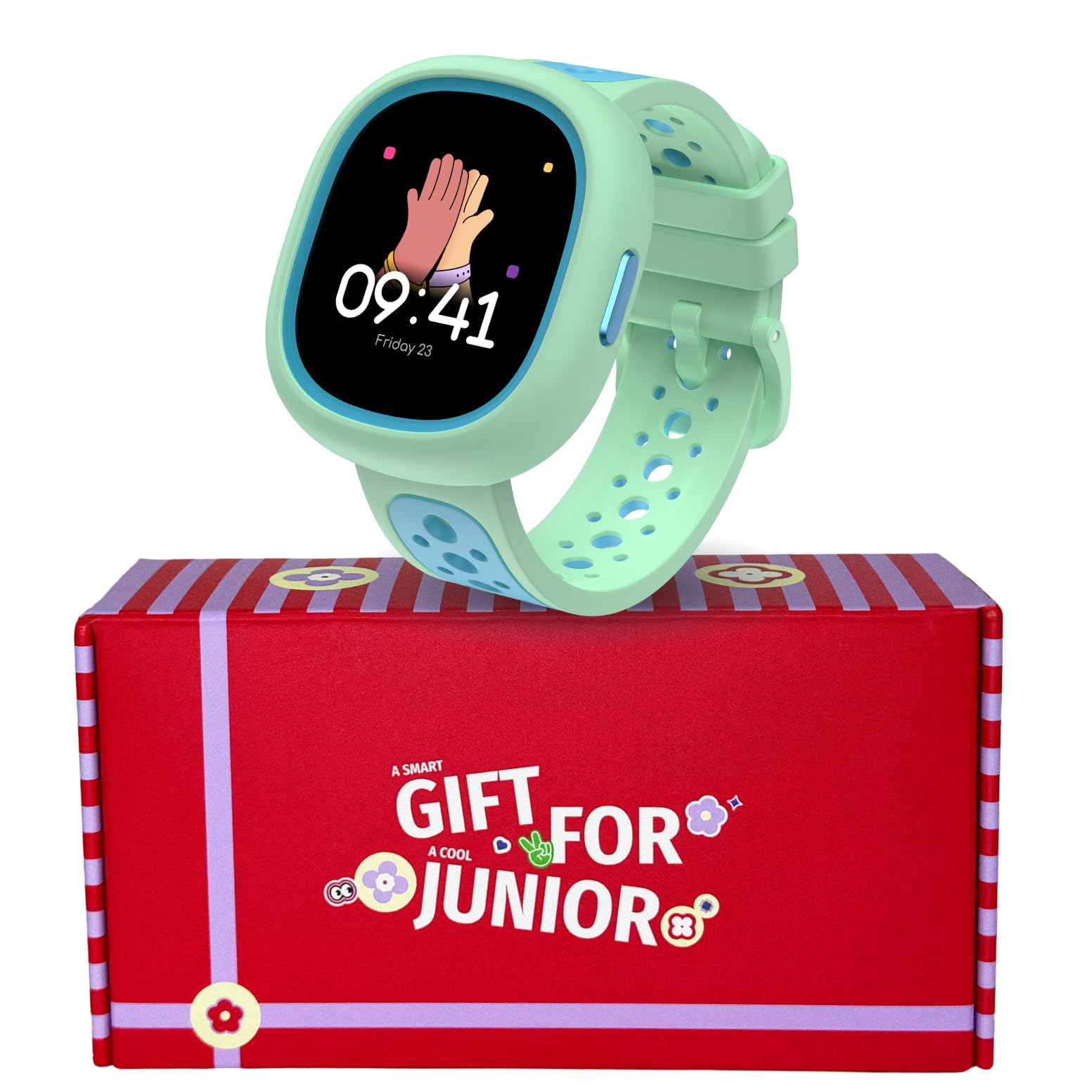 Noise Junior Champ 3 Smart Watch for Kids | 3-in-1 Look with 2 Switchable Bumpers, in-Built Learning Hub, Habit Builder, Exam & School Mode, SOS, 100+ Cloud Faces, Parental Control(Arctic Storm) — Amazon image 9