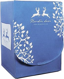 GMLT Pokrywa pralki, oddychający pokrowiec na pralkę na zewnątrz wzór rozpraszania ciepła, do większości pralek ładowanych od przodu, 60 * 85 cm (rozmiar: mały)