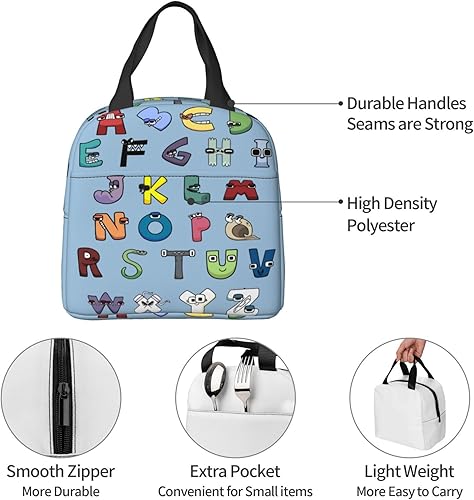 Miniatura 7 de Lonchera reutilizable aislada a prueba de fugas, bolsa de almuerzo congelable para adultos de oficina y trabajo