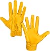 Grip Boost Stealth Solid Youth Football Gloves Pro Elite - Youth Sizes Yellow, Youth Medium