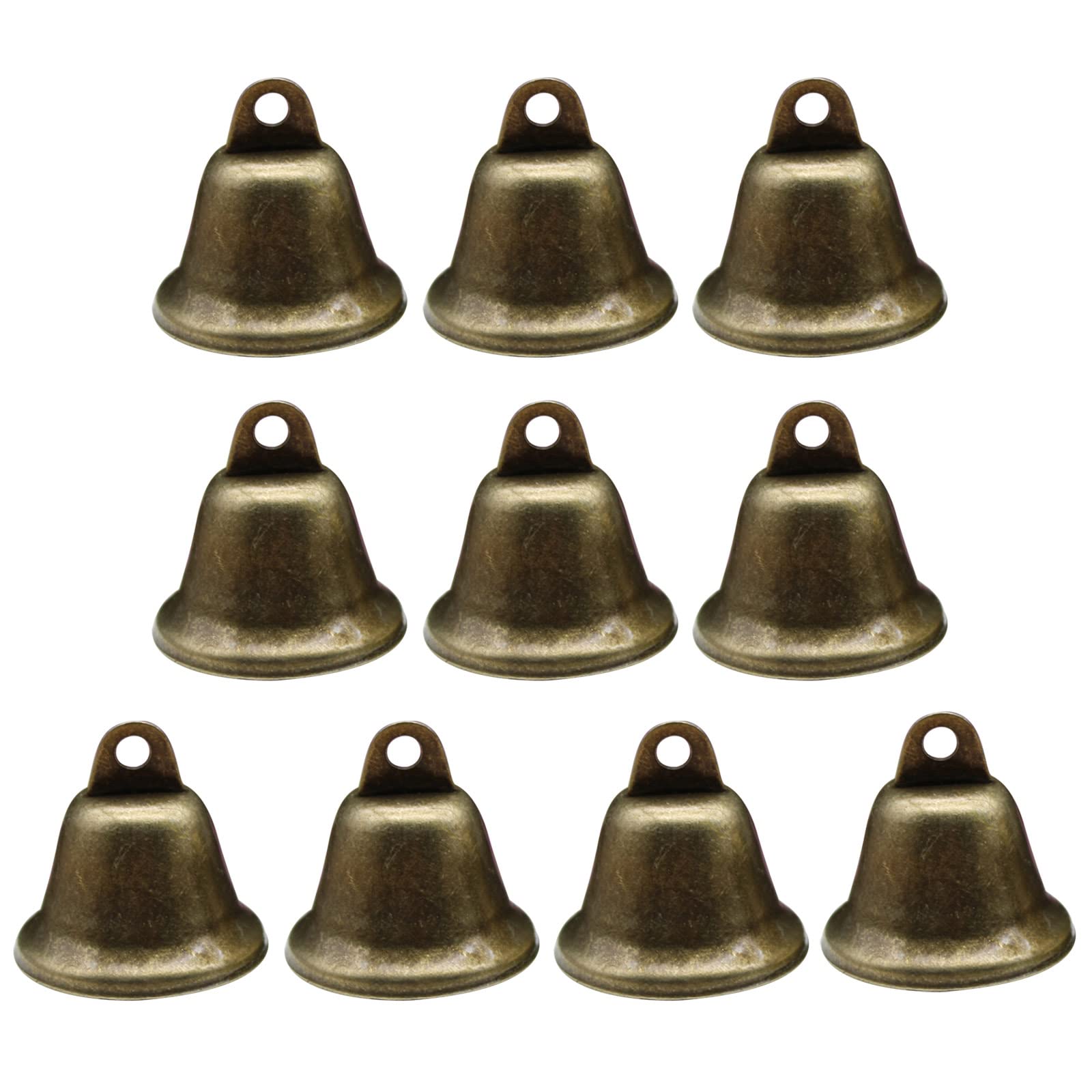 10 Pieces/Set Christmas Bells Trumpet Shape-Jingle Bells Vintage Hanging Pet Collar Decorations