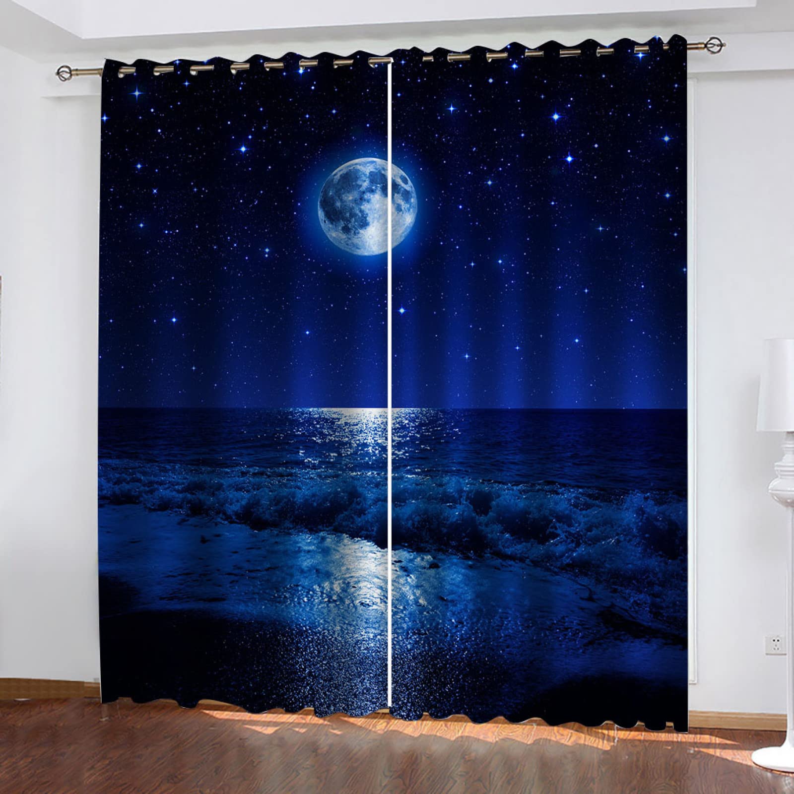 Rideaux Occultants 150x160 Marin pour Chambre Fille