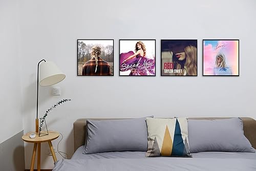 Miniatura 6 de Paquete de 2 marcos de disco de vinilo de aluminio negro de 12.5 x 12.5 pulgadas, para álbum de discos LP, accesorios para colgar incluidos