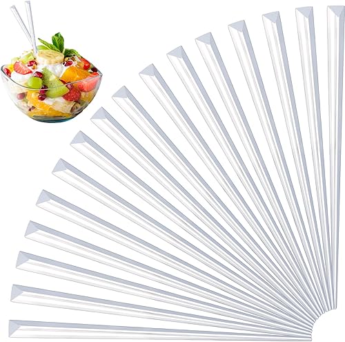 Miniatura 10 de 5000 púas de prisma de 3.54 pulgadas de plástico triangular transparente para cóctel