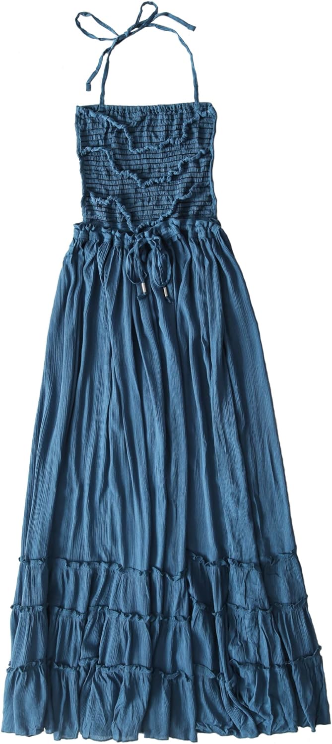 VERGOODR Women's Cotton Sexy Sleeveless Boho Beach Backless Long Bohemian Dress - Image 4