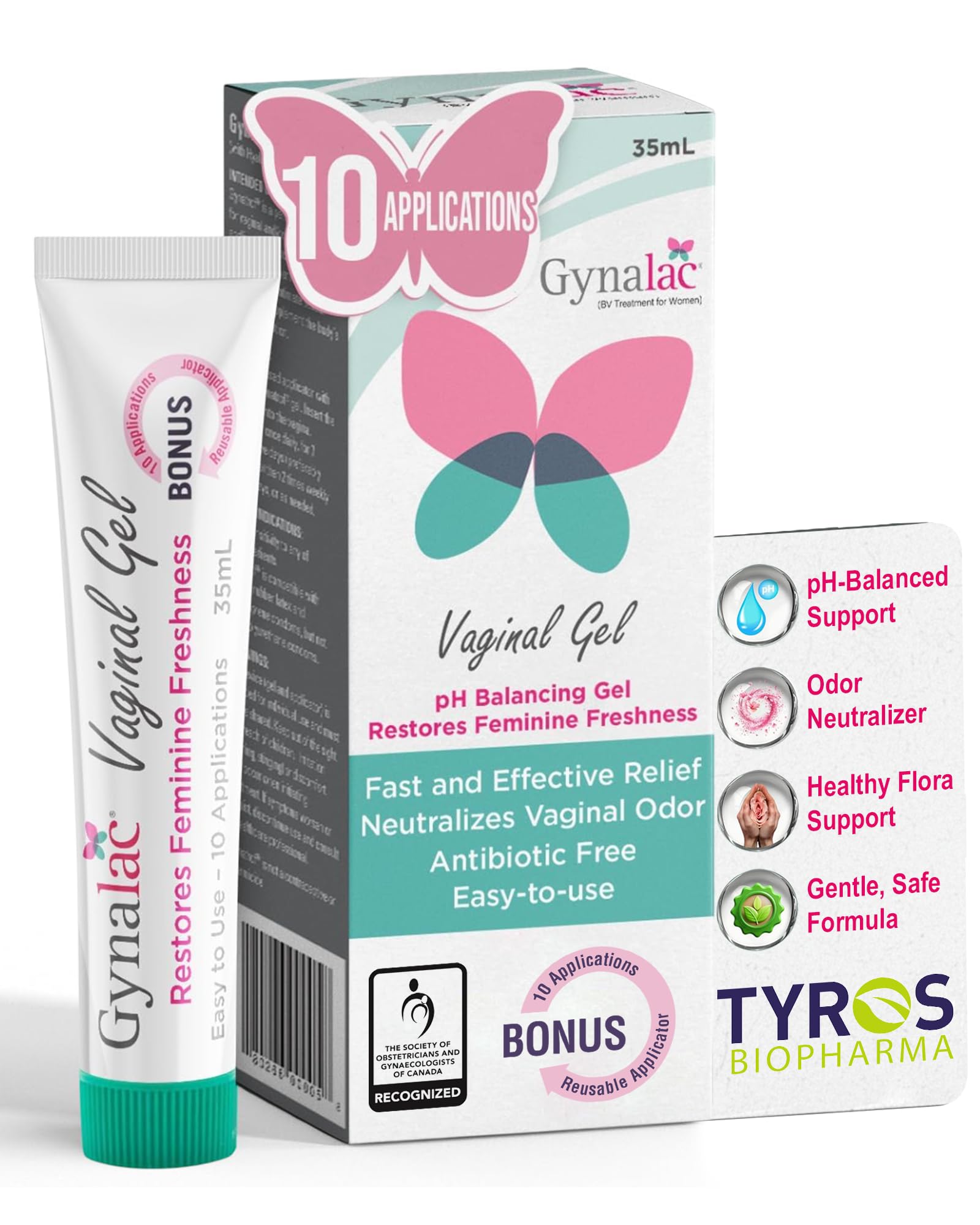 Vaginal Odor Neutralizing Gel for Women – pH-balance Dual-Action Formula for Vaginal Health, Irritation & Odor Relief, Feminine Health for Freshness & Comfort with Hyaluronic Acid, Lactic Acid