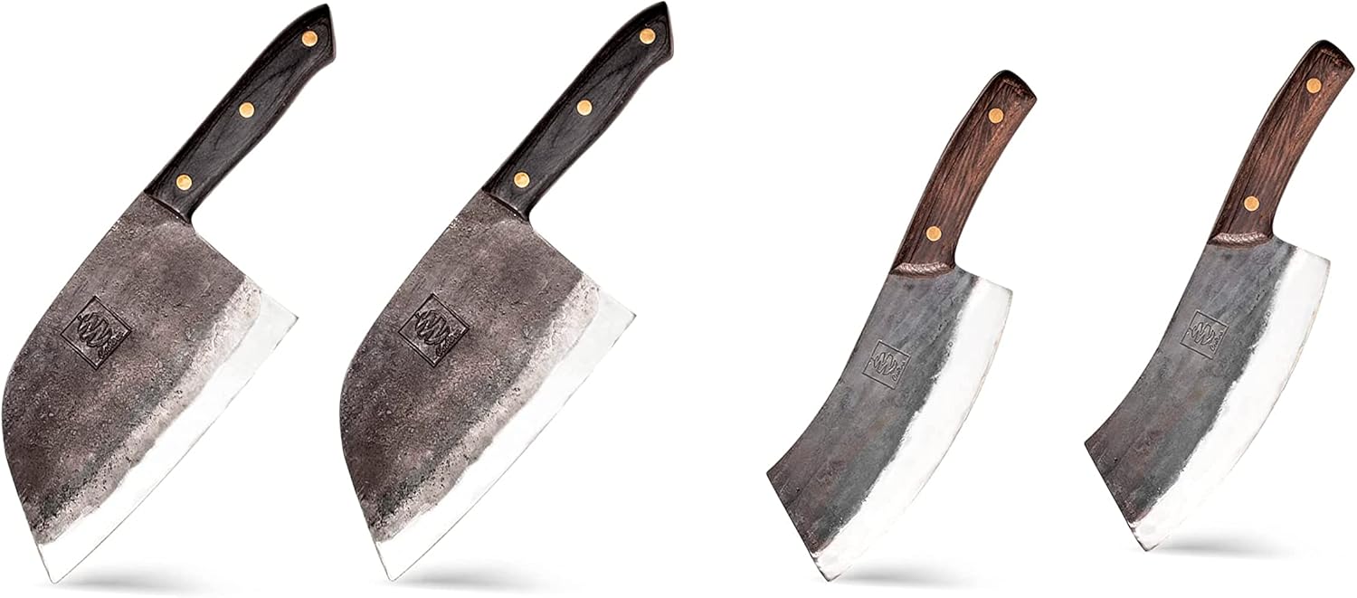 COOLINA Knife Set for Meat Cutting & Vegetable Carbon