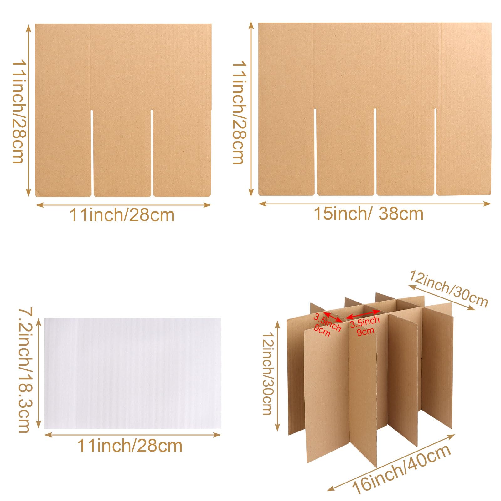 Snapklik.com : ACXFOND 4 Sets Glass Divider Kits For Kitchen Moving Box ...