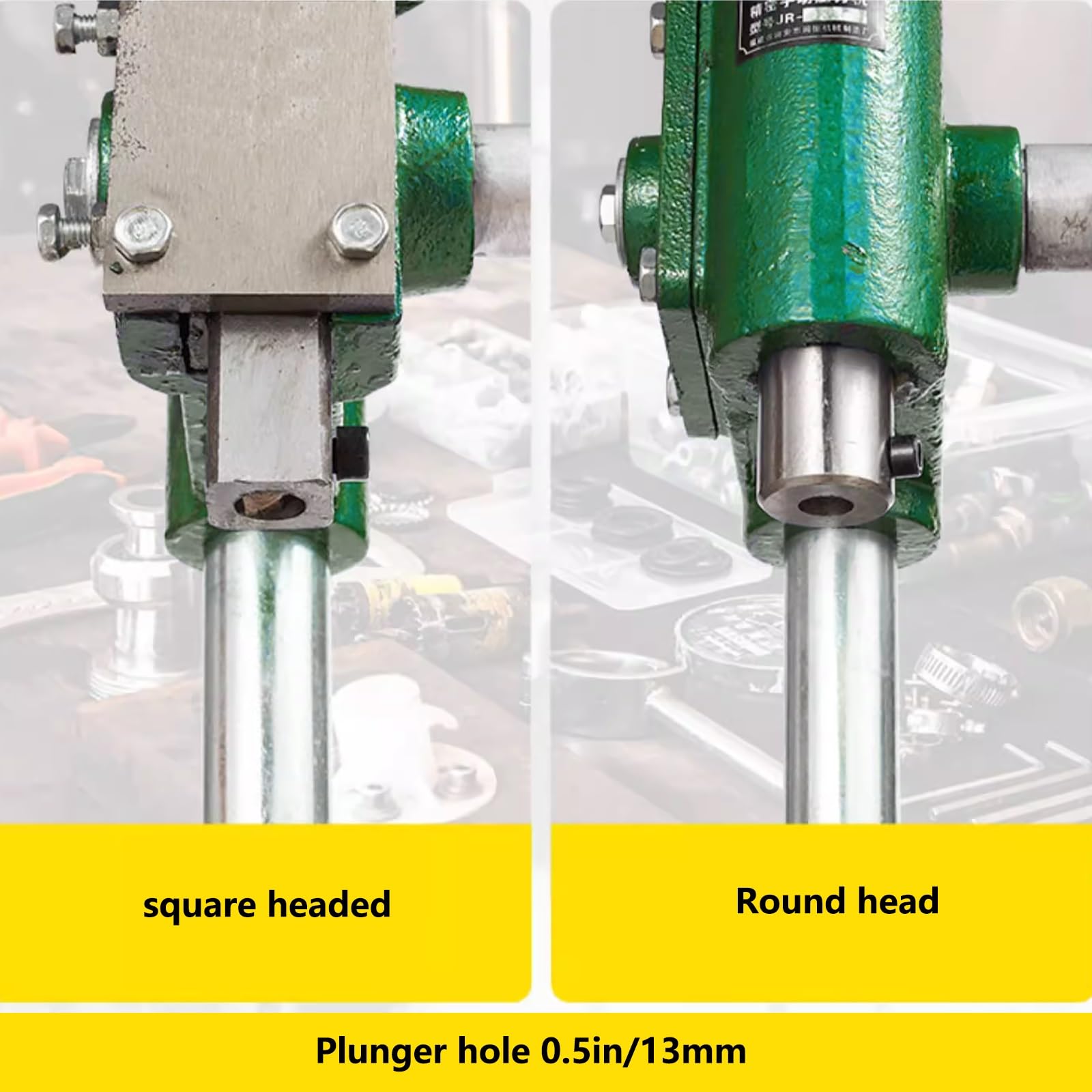 Hochleistungs-Manuell-Dornpresse, Presskupfer-Schneide- und Nähpressen, Leder-Stanzmaschine for DIY-Lederhandwerk-Lochstanzen(Square Head 320kg/700lb)