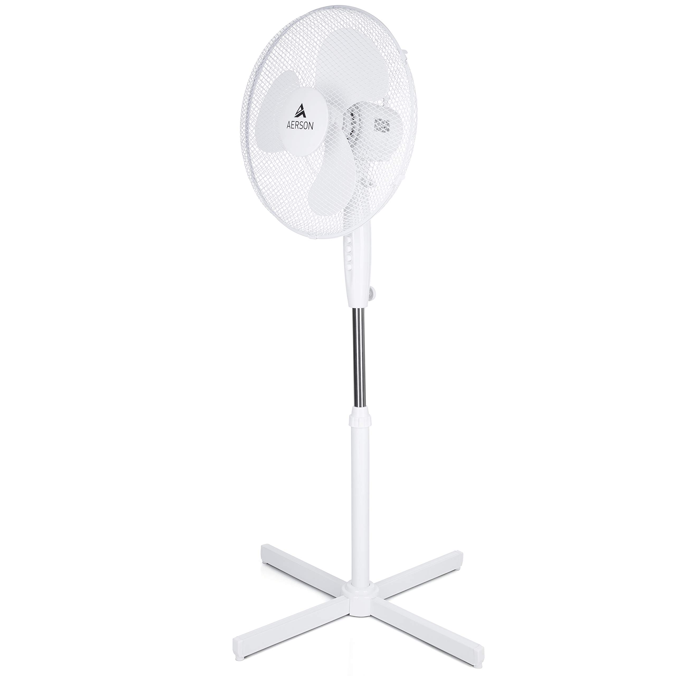 TRESKO AERSON Standventilator 40cm | Ventilator höhenverstellbar bis 120cm
