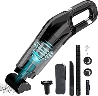 Aspirador de mano para pelo de animales, 5000 Pa, inalámbrico y recargable por USB, herramienta portátil para pelo de perro y gato - coche casa perro gato sofá cama colchón alfombra oficina auto