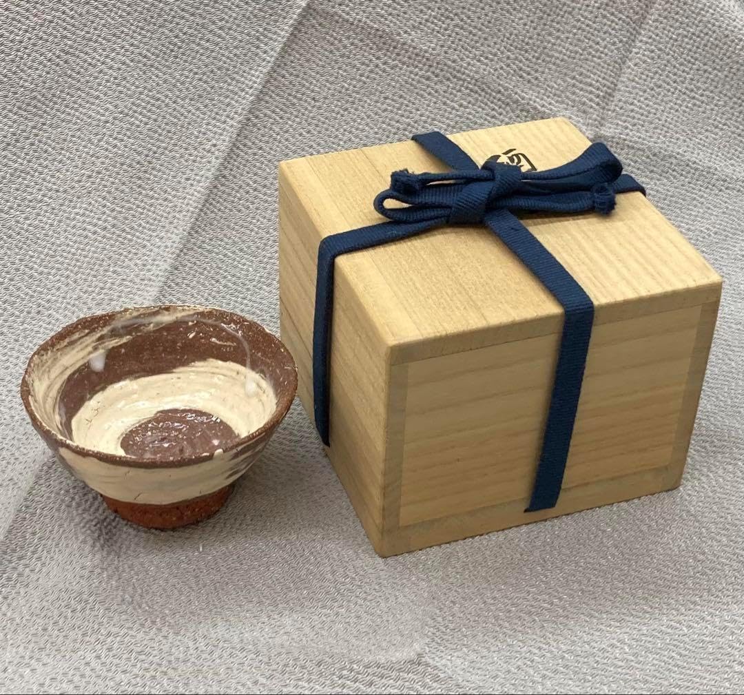 B305b 「酒盃」 四代 真清水蔵六造　共布共箱　京都　酒器　茶道具 B305b 「酒盃」 四代 真清水蔵六造 共布共箱 京都 酒器 茶道具