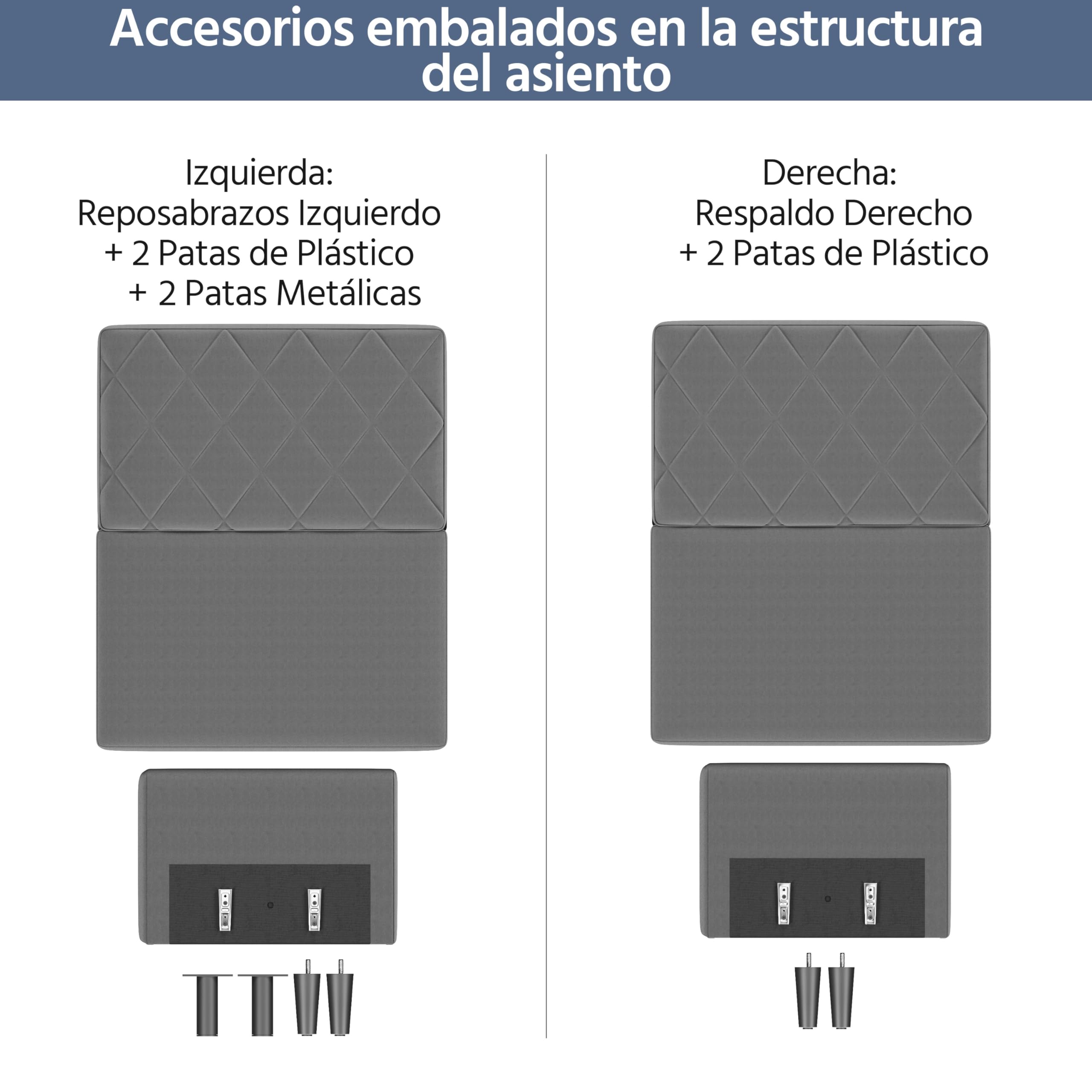 Yaheetech Sofá Cama de 2 Plazas Moderno 159x75,5x73 cm Sofá Plegable Tapizado con 2 Respaldos Separados Ajustables en 3 Niveles Sofá Convertible de Tela para Salón y Sala de Estar Gris Oscuro