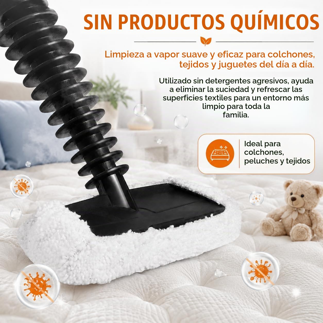 Limpiador a Vapor Portátil, 3,2 bar para Hornos y Campanas