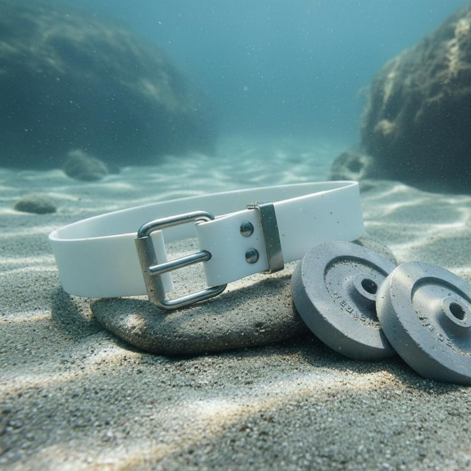 Cintura da Immersione a Sgancio Rapido Lunghezza 1.4 M Cintura da Pesca Subacquea Compatta per Sub, Snorkeling