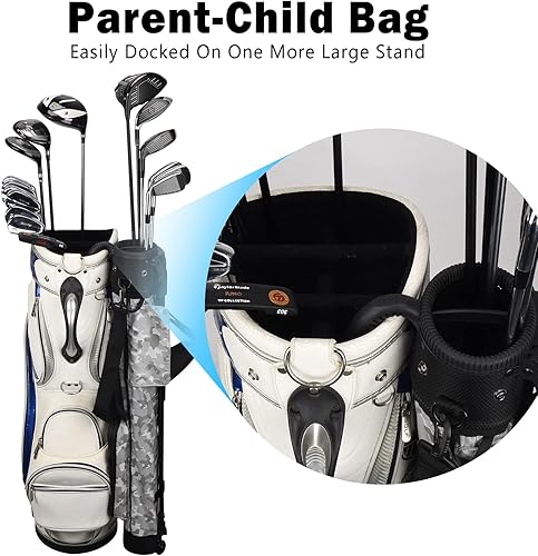 Miniatura 2 de Craftsman Golf Bolsa de golf ligera para el domingo con soporte, multicolor, perfecta para campo de conducción, par 3 campos