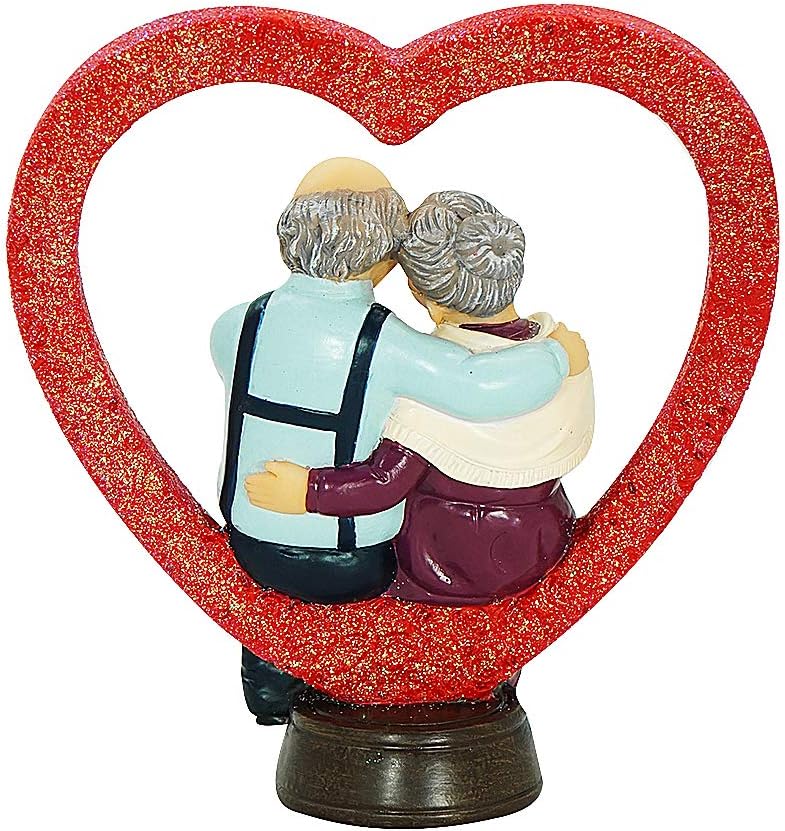 DreamsEden 60th Wedding Anniversary Sculpture - Marriage Anniversary for Parents, Grandparents, Old Age Couple, Friends, 60th Birthday for Mother