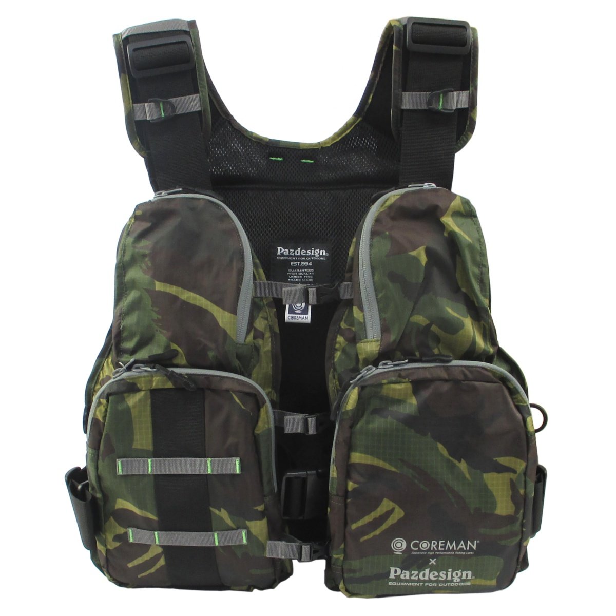 Amazon | パズデザイン スーパーライトベスト SLV-024 グリーンカモ F